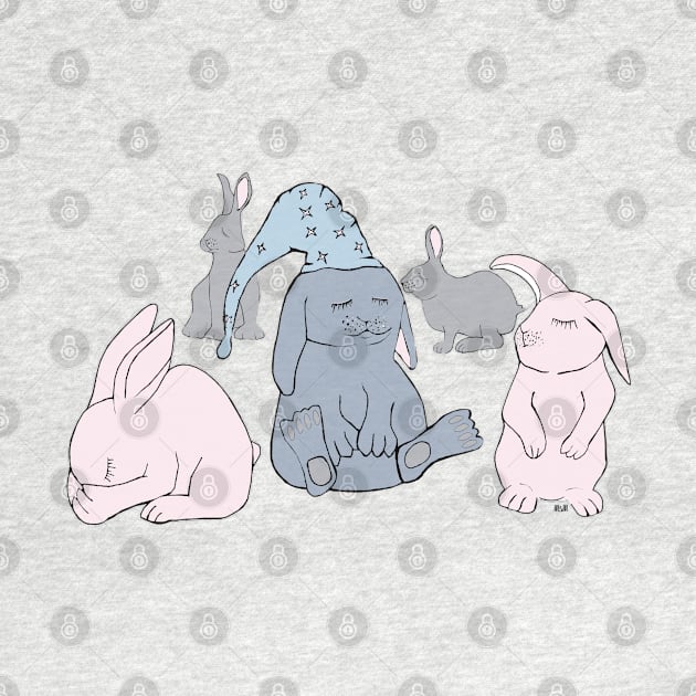 Sleeping Rabbits by msmart